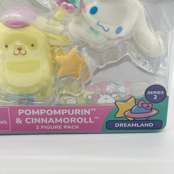 Hello Kitty And Friends Pompompurin &  Cinnamoroll Dreamland Vinyl Figures 2-Pk - Picture 3 of 3